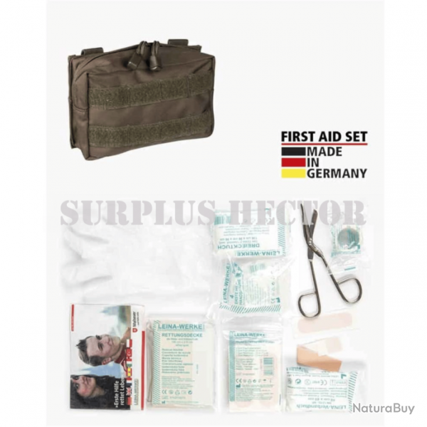 Leina Kit premiers secours Pro Petit 25 pices FIRST AID KIT KAKI