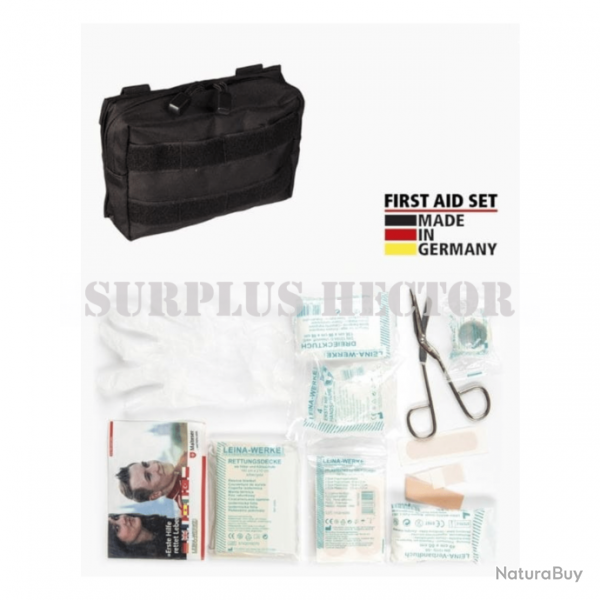 Leina Kit premiers secours Pro Petit 25 pices FIRST AID KIT NOIR