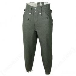 Pantalon Uniforme Allemand Feldgrau M43 WW2 German Wool Fied Gris