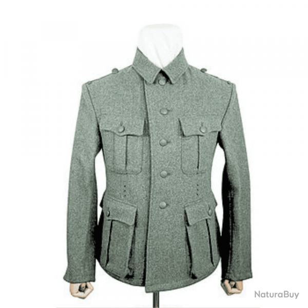 Veste Allemande Feldgrau WH. Mod 1940 - Reproduction Premium - Militaria WW2 XXL