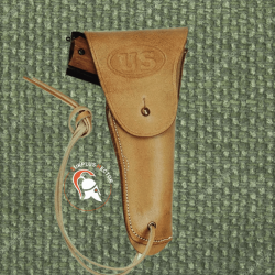 Etui / Holster M12 Colt 45 Cuir Naturel - Reproduction WW2 Premium