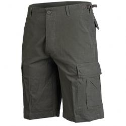 SHORT MILITAIRE KAKI RIPSTOP AVEC POCHES CARGO