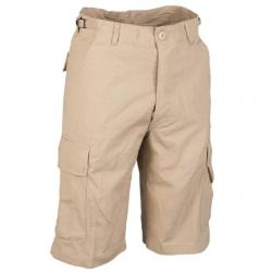 SHORT MILITAIRE BEIGE RIPSTOP AVEC POCHES CARGO