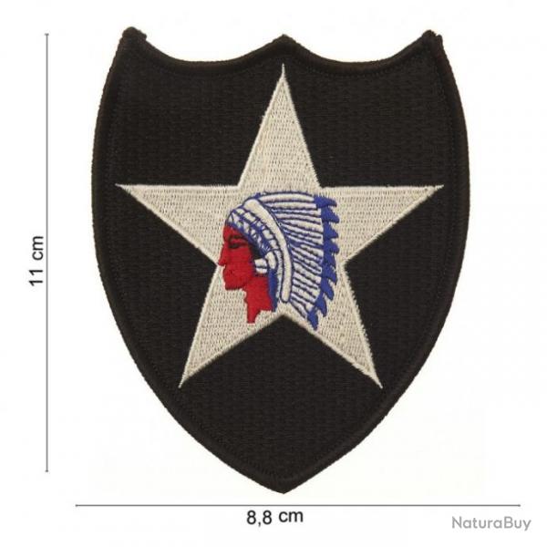 PATCH TISSUS - 2ND INFANTRY DIV INDIAN HEAD