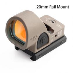 AimSniper Viseur Point Rouge Tactique 2.5 MOA Couleur Sable Rail 20MM - LIVRAISON GRATUITE !!