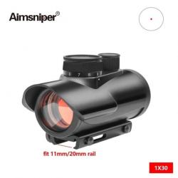 AimSniper Viseur Point Rouge 1x30 Rail 11/20MM - LIVRAISON GRATUITE !!