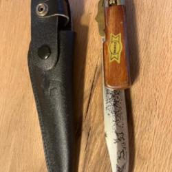Couteau bois stamina avec étui noir
