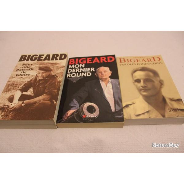 Lot 3 livres Bigeard