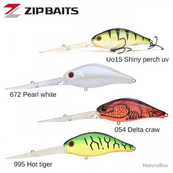 Leurre ZIP BAIT B Switcher 6.0 No Rattle 672 Pearl White