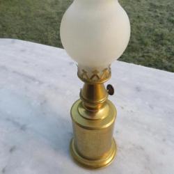 VINTAGE - Authentique ancienne lampe Pigeon avec son verre givré (Début XXé)