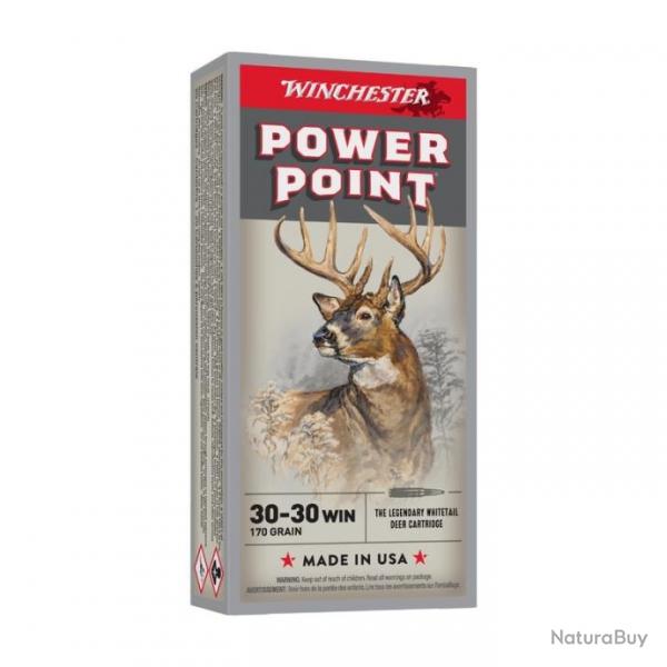 CARTOUCHES WINCHESTER POWER POINT CAL 30-30 150GR X20