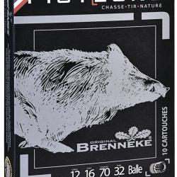 CARTOUCHES PISTEURS BRENNEKE CAL 12/70 32G X10