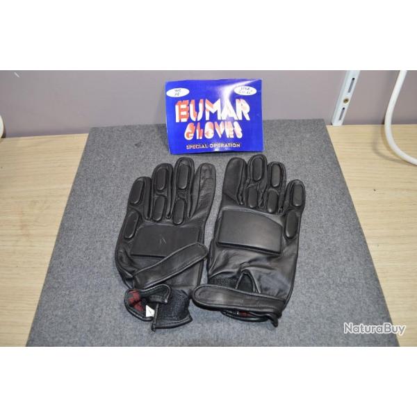 Paire Gants Surplus Militaire Police Eumar Gloves opration  Scurit  taille M( C10)