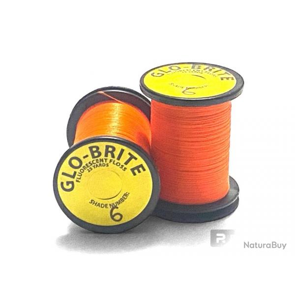 Glo-Brite floss 25 yd hot orange
