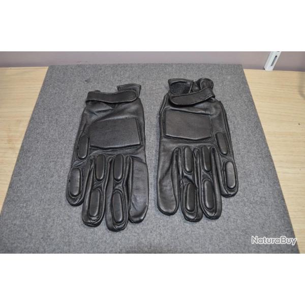 Paire Gants Surplus Militaire Police Eumar Gloves opration  Scurit  taille L ( C10)