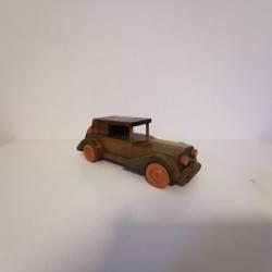 Rare Voiture Miniature Vintage en Bois des Années 60 - Collection