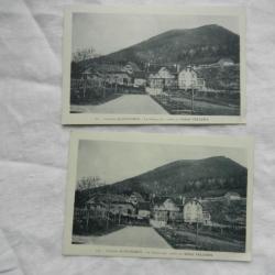 lot de deux anciennes cartes postales Schirmeck Le Donon Hôtel Velleda - Alsace 67