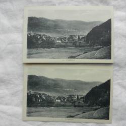 lot de deux anciennes cartes postales Schirmeck - Alsace 67