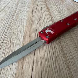 MT232-10RD - Microtech UTX-85 D/E Stonewash Red