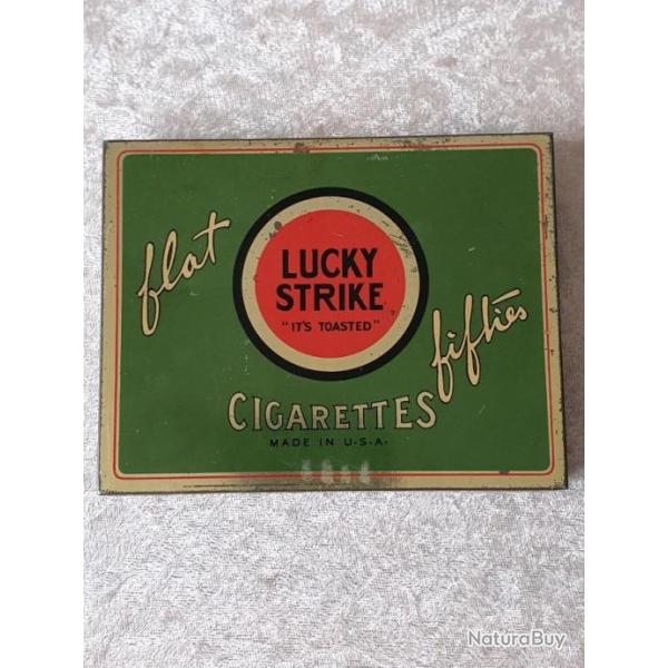 Ancienne bote cigarettes Lucky Strike us