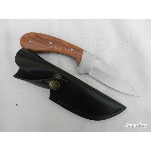 beau couteau de chasse 22 cm poigne bois de Teck