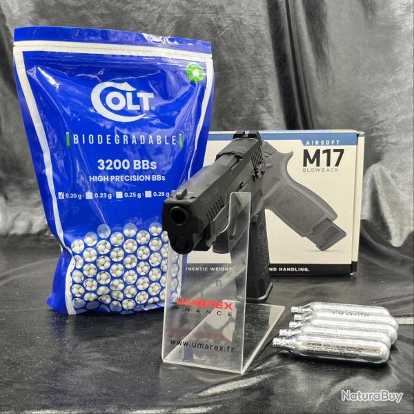 Pack prt  tirer Pistolet Sig Sauer "Proforce M17" - Cal 6mm - Noir - CO2