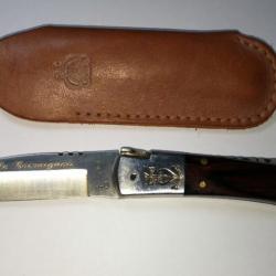 Couteau pliant 12cm  "le camarguais" modèle TRIDENT FORGÉ N°12  BOIS D'AMOURETTE