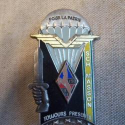 insigne Promotion MASSON, SCH, 195° ENSOA, TAP Infanterie, suspentes bleu  x