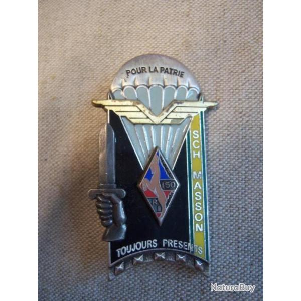 insigne Promotion MASSON, SCH, 195 ENSOA, TAP Infanterie, suspentes bleu  x