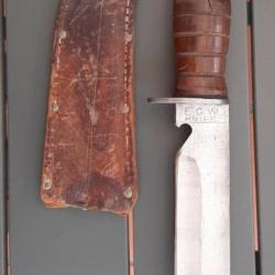 Poignard Combat US EGW KNIFE PROVENCE 1944 Couteau PARA USA WATERMAN ORIGINAL