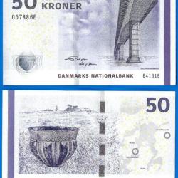 Danemark 50 Couronnes 2009 NEUF Kronor Kroner Billet Europe Nord Pont