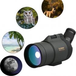 Longue-Vue 25-75x70 Mini Télescope FMC Complet IPX7 Étanche BAK4 Monoculaire avec Trépied SV41