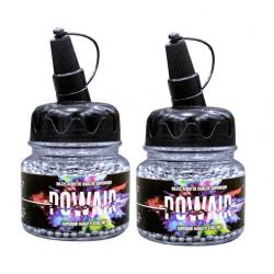 2X Biberons de 1500 BILLES ACIER BB - Cal 4.5 - POWAIR