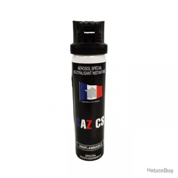 Bombe lacrymogne au Gaz CS Capot Clapet CBM - 75 ml