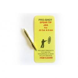 ProShot Products - Pousse Chiffon (JAG) Crénelé pour Calibre .22 à 6mm - J22/6B