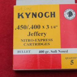 1 boite de 4 cartouches kynoch 450/400 nitro express