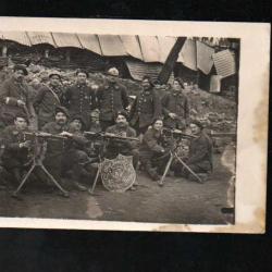 8ème régiment de chasseurs à pieds groupe de mitrailleurs hotchkiss sidi-brahim carte photo bois le