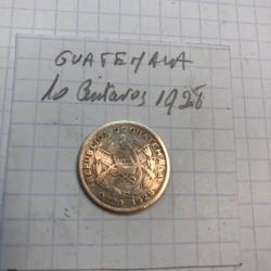 GUATEMALA - 10 cents 1928