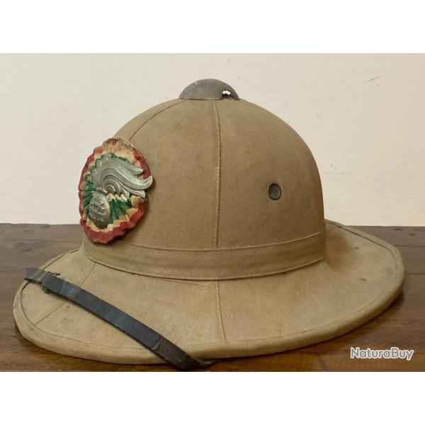 Casque colonial italien de la Seconde Guerre mondiale - WW2 (Royal Carabiniers).