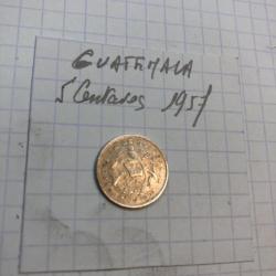 GUATEMALA - 5 centavos 1957