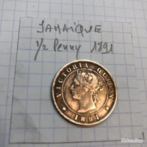 JAMAQUE - 1/2 penny 1891