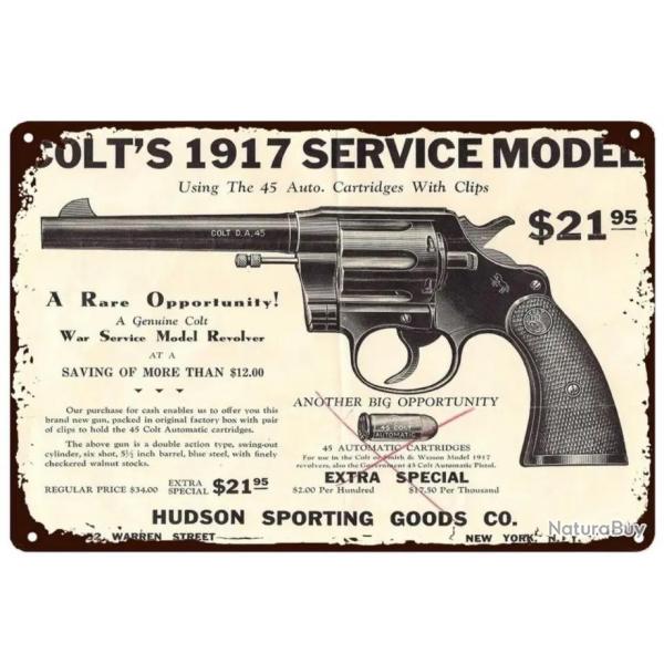 Plaque dcorative Colt 1917