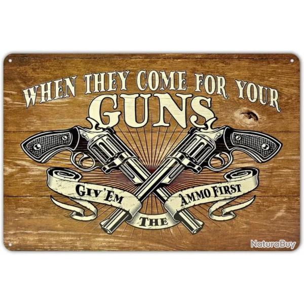 Plaque dcorative Guns