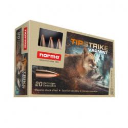 Munitions NORMA cal.243win tipstrike 4.9g 76gr par 20