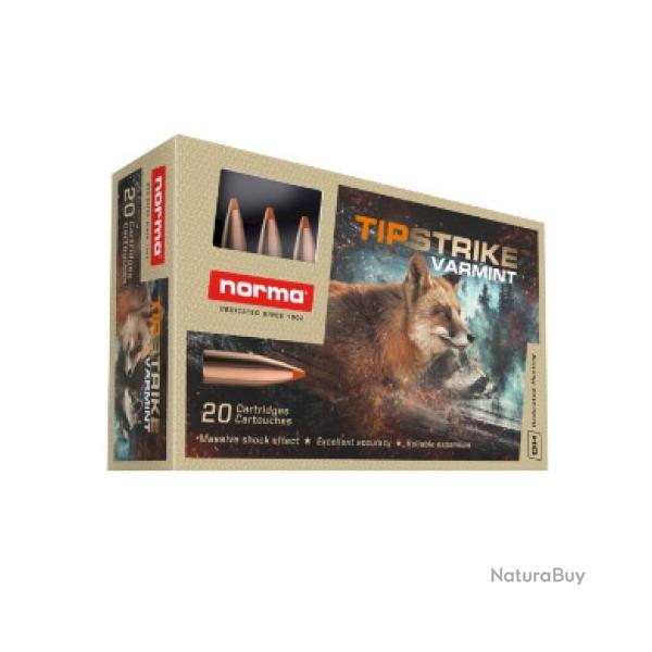 Munitions NORMA cal.243win tipstrike 4.9g 76gr par 20