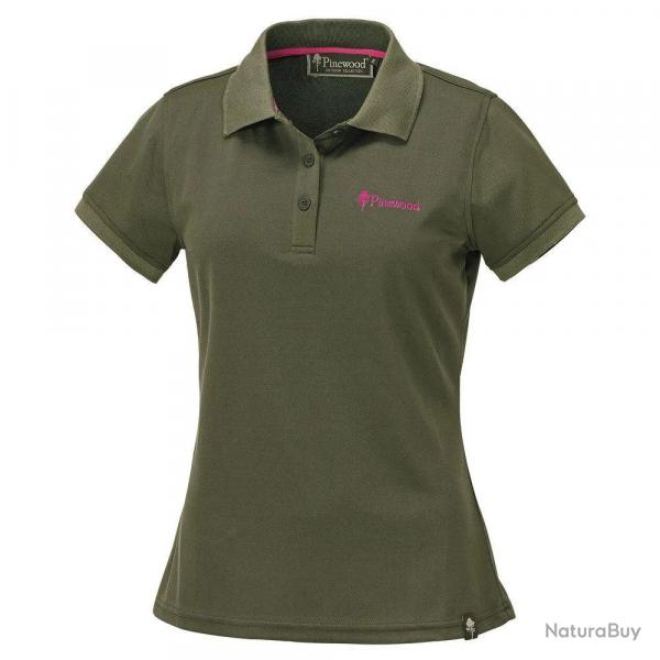 Polo Infroissable Kaki pour Femme Ramsey Coolmax Pinewood