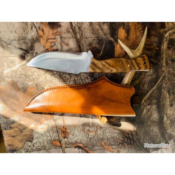 couteau de chasse artisanal forg
