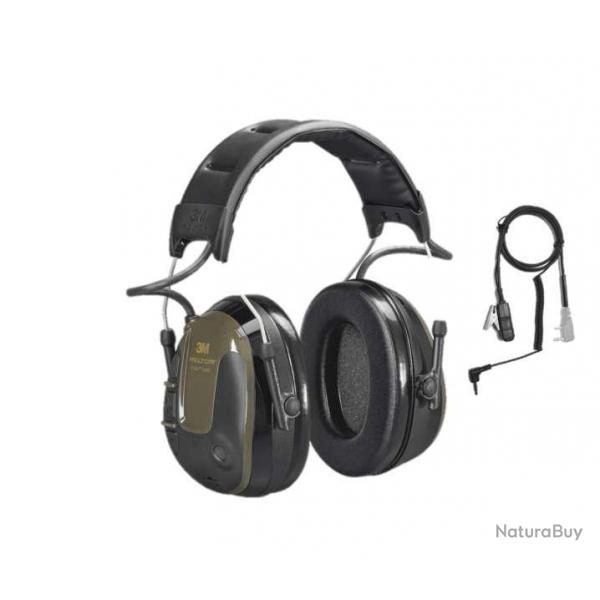 Casque lectronique 3M(TM) Peltor(TM) ProTac(TM) Hunter avec oreilette