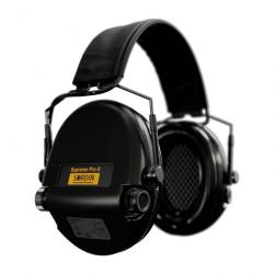 Casque anti-bruit Suprême Pro-X SLIM noir serre-tête cuir noir