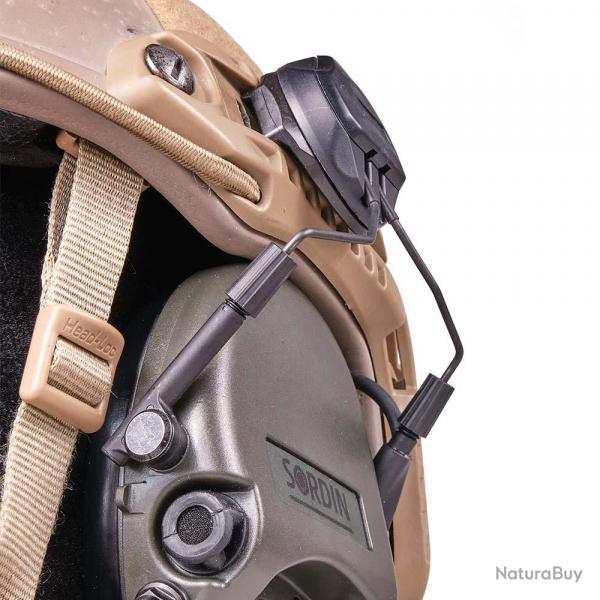 Systme de fixation sur casque tactique pour casque anti-bruit Suprme SLIM et SFA